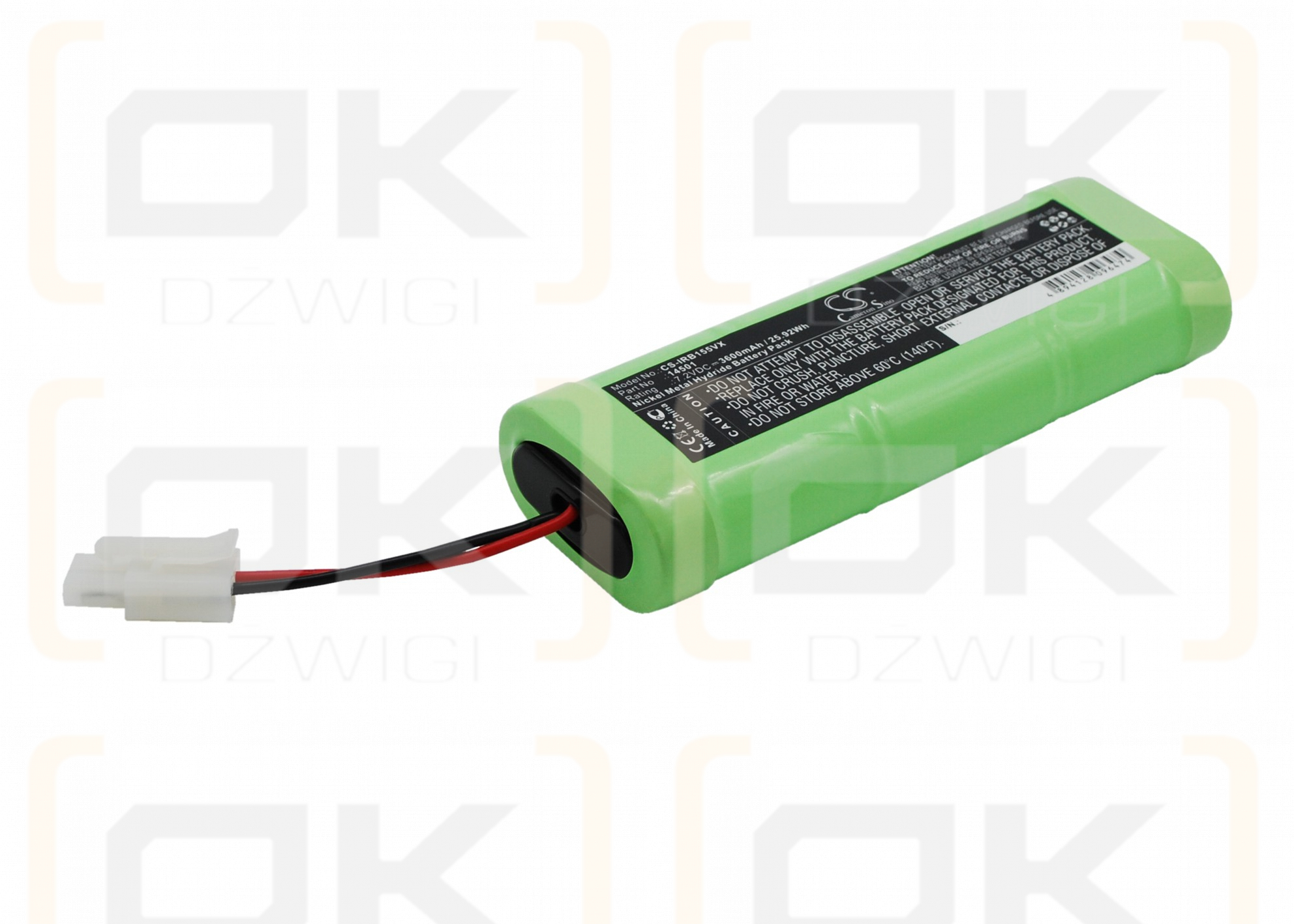 iRobot Looj 155 / 14501 3600 mAh Ni-MH 7,2 V (Cameron Sino)