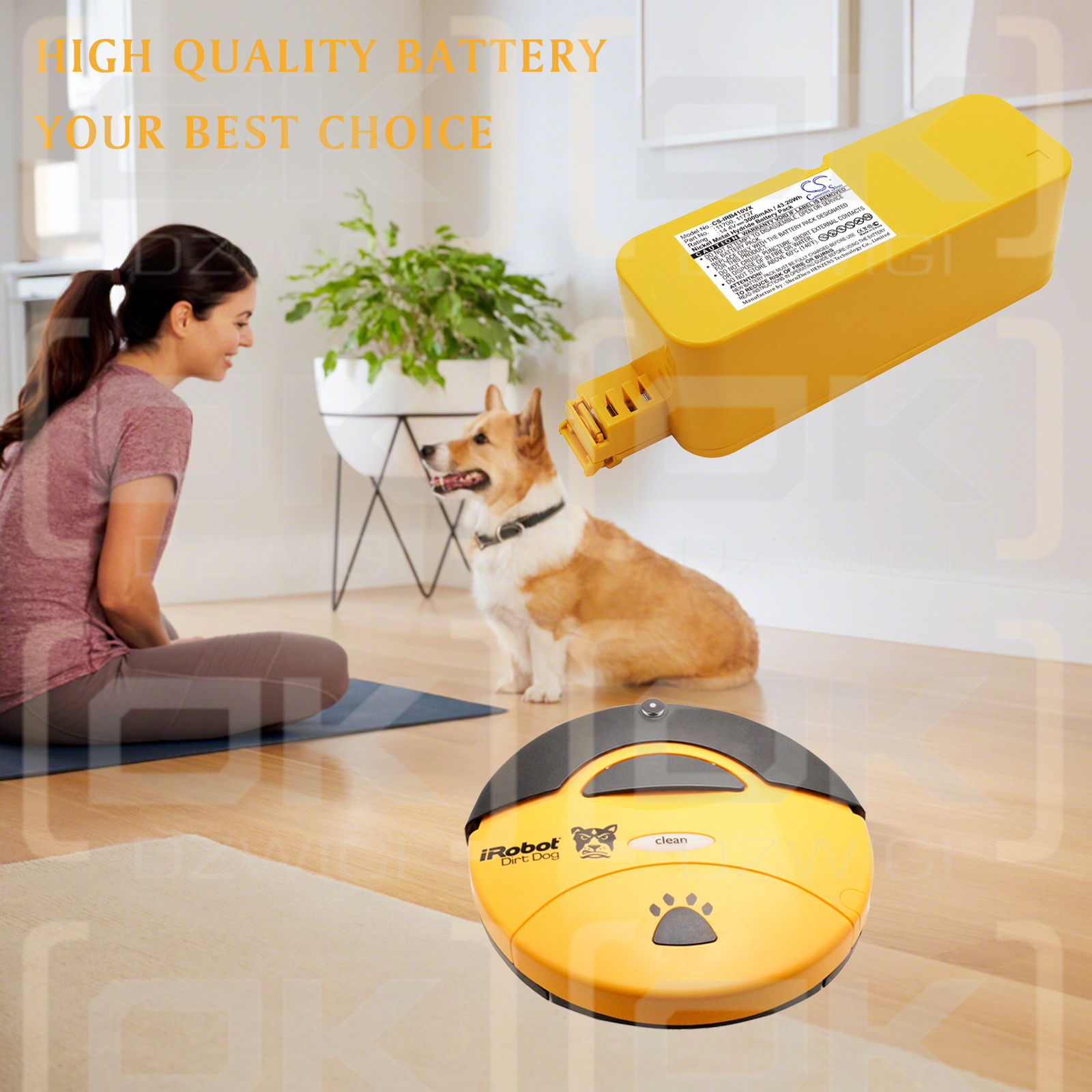 iRobot Roomba Dirt Dog / 11700 3000 mAh Ni-MH 14.4 V (Cameron Sino)