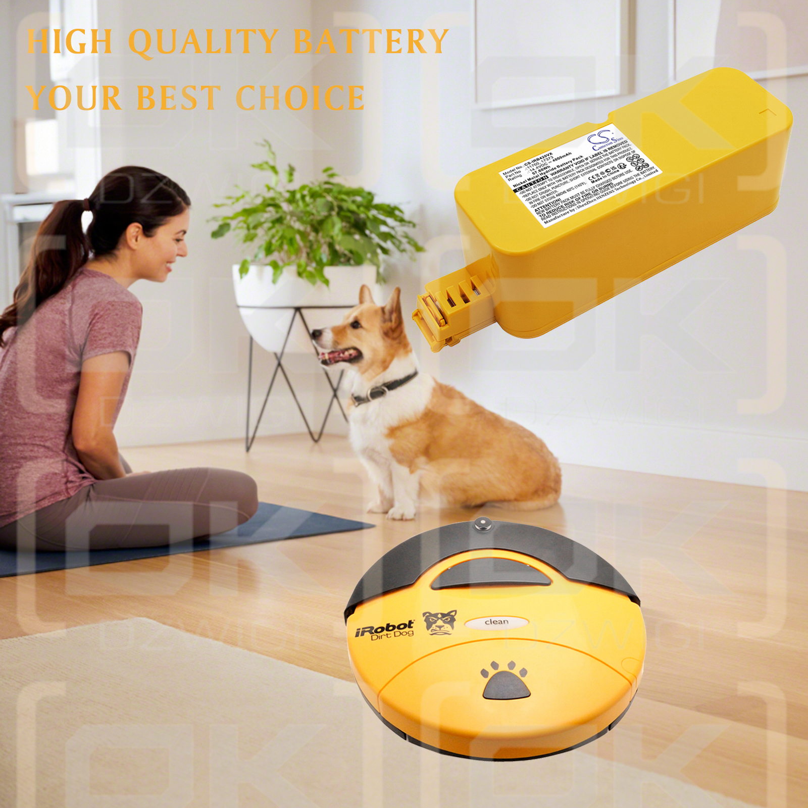 iRobot Roomba Dirt Dog / 11700 4000 mAh Ni-MH 14.4 V (Cameron Sino)