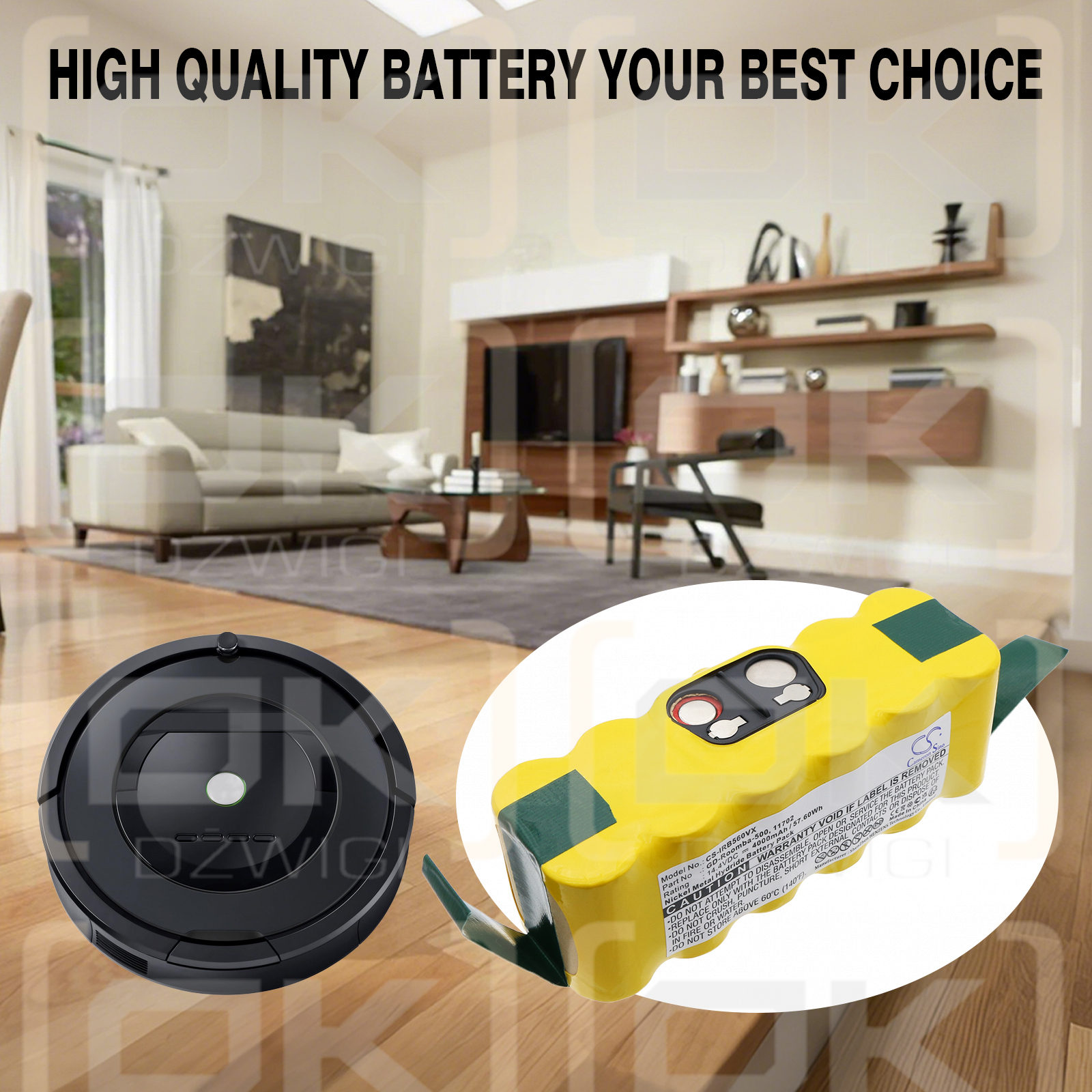 iRobot Roomba Xlife S 800 / 11702 4000 мАч Ni-MH 14,4 В (Cameron Sino)