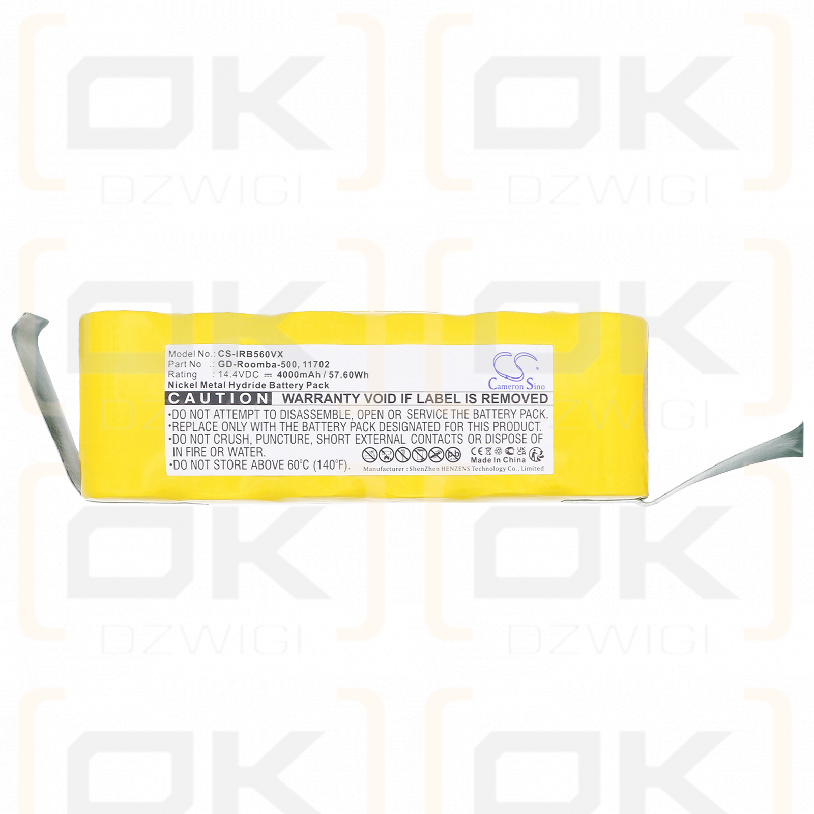 iRobot Roomba Xlife S 800 / 11702 4000 мАч Ni-MH 14,4 В (Cameron Sino)