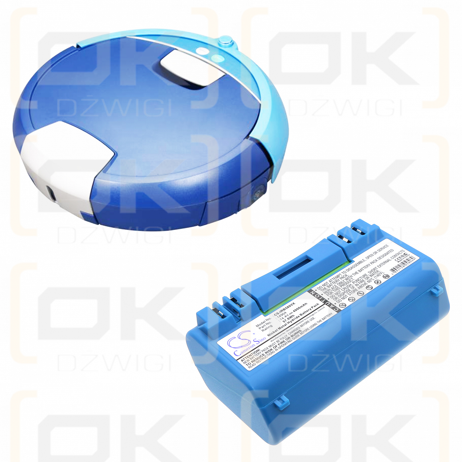 iRobot Scooba 390 / 14904 4000 мАч Ni-MH 14,4 В (Cameron Sino)