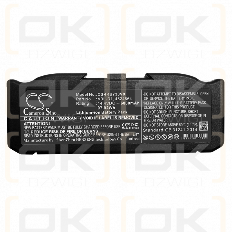 iRobot i7558 / ABL-D1 6800mAh Li-ion 14.4V (Cameron Sino)