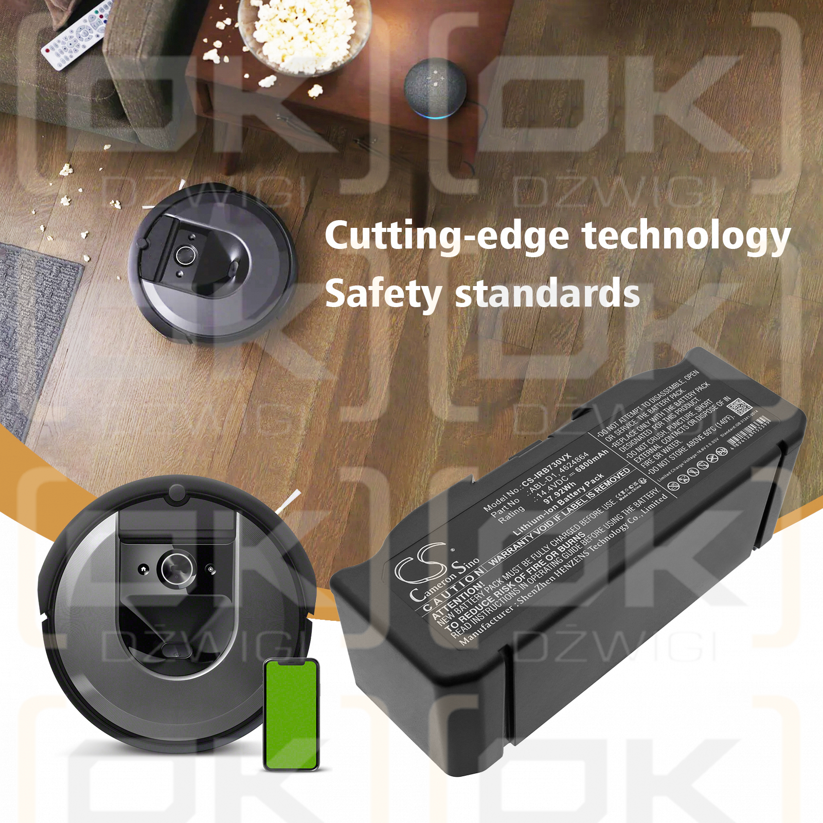 iRobot j7 / ABL-D1 6800 mAh Li-ion 14.4 V (Cameron Sino)