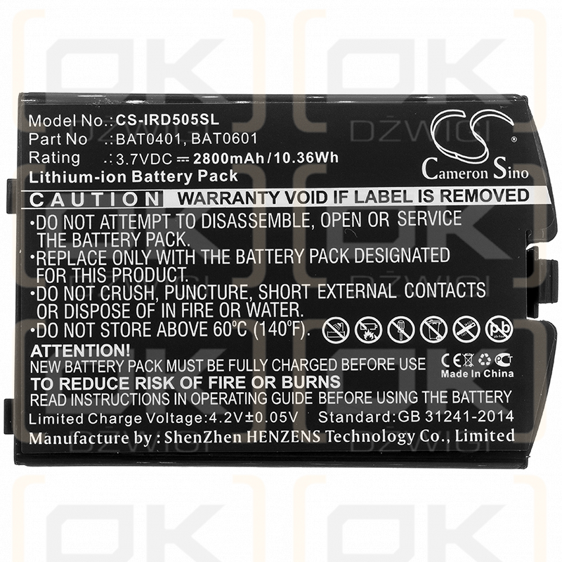 Iridium 9505A / BAT0401 2800mAh Li-ion 3.7V (Cameron Sino)