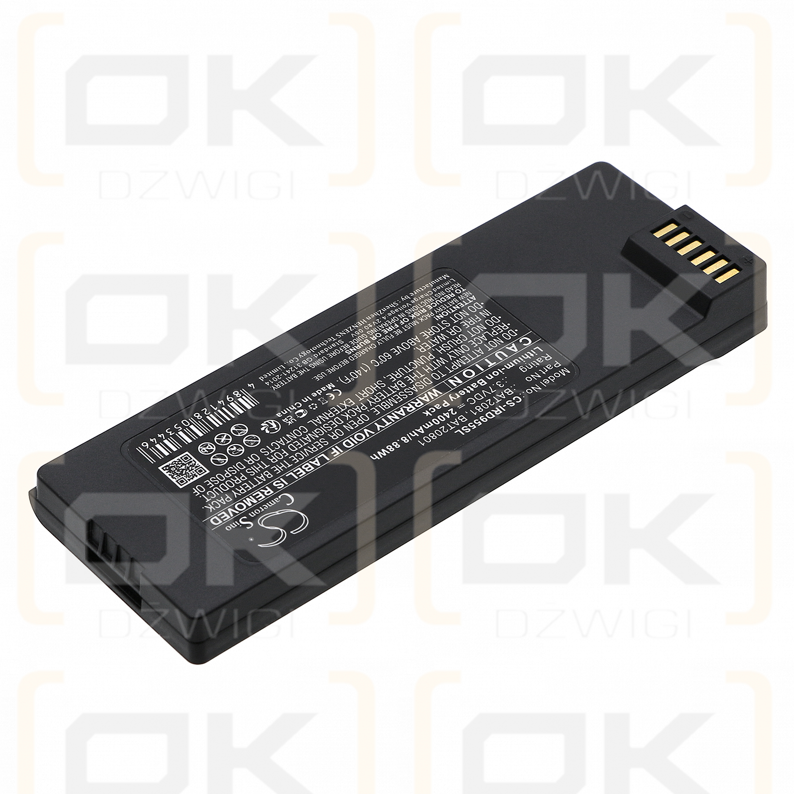 Iridium 9555 / BAT2081 2400 mAh Li-Ion 3,7 V (Cameron Sino)