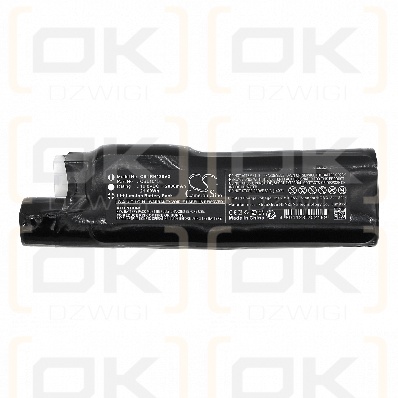 Iris Ohyama YIC-SLDC4 / CBL1015 2000mAh Li-ion 10.8V (Cameron Sino)