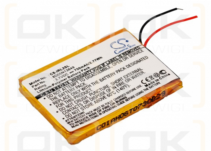 iRiver 1LP4PNK / 8D05N13849 750mAh Li-Polymer 3.7V (Cameron Sino)