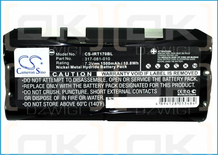 Intermec T1700 / 317-081-010 1500mAh Ni-MH 7.2V (Cameron Sino)