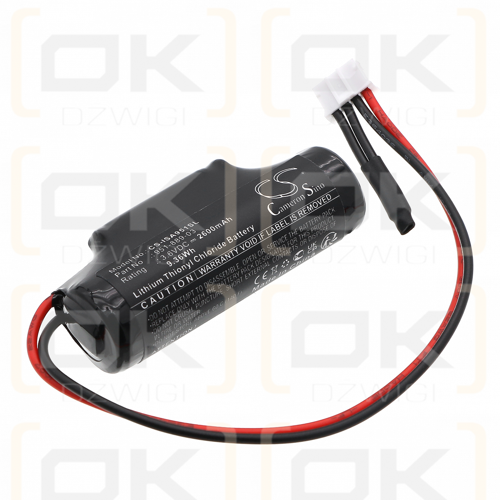 Itron Sparklog analog / 50103801 2600mAh Li-SOCl2 3.6V (Cameron Sino)