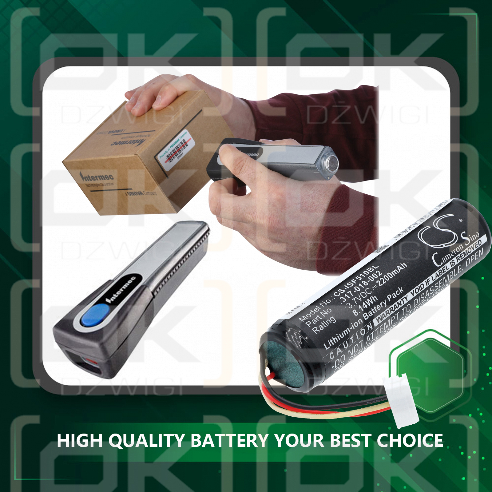 Intermec SF51 / 318-025-001 2200 mAh Li-Ion 3,7 V (Cameron Sino)