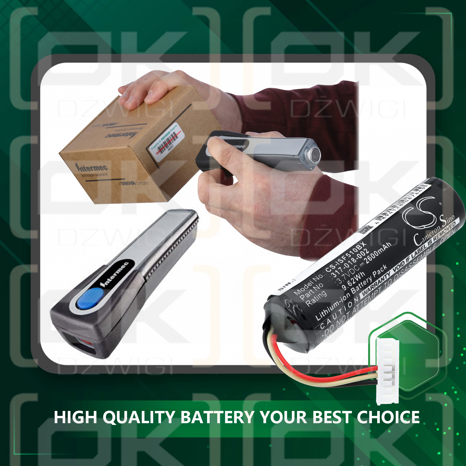 Intermec SF51 / 318-025-001 2600 mAh Li-ion 3.7 V (Cameron Sino)