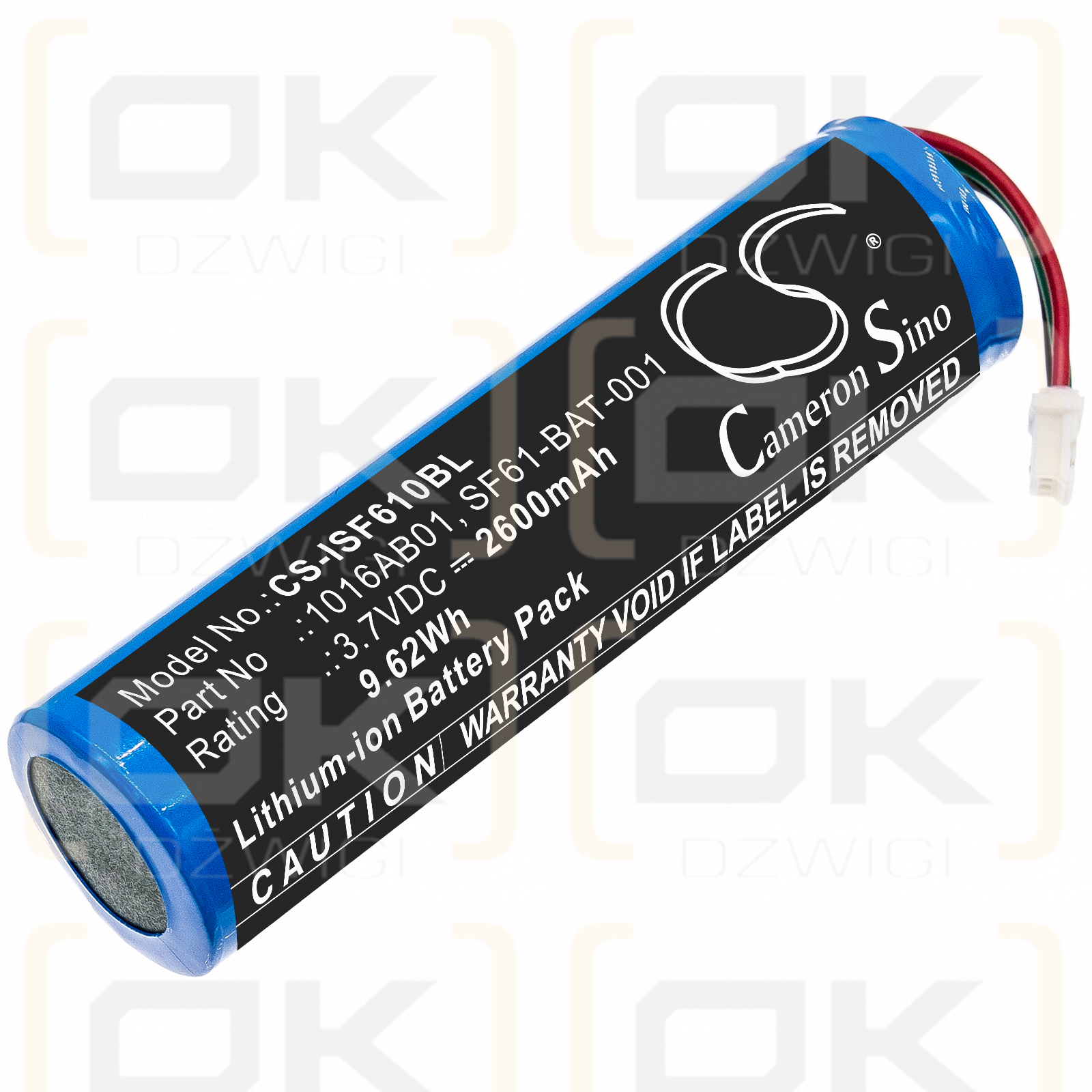 Intermec SF61b / 1016AB01 2600mAh Li-ion 3.7V (Cameron Sino)