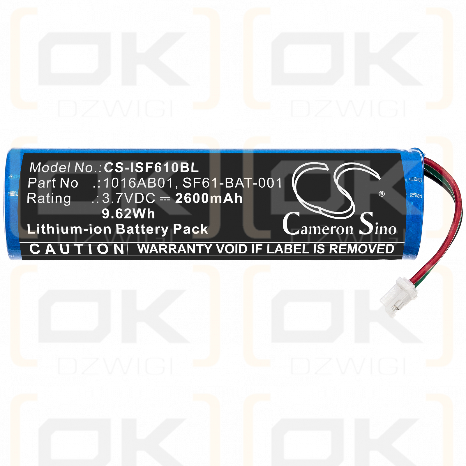 Intermec SF61b / 1016AB01 2600mAh Li-ion 3.7V (Cameron Sino)