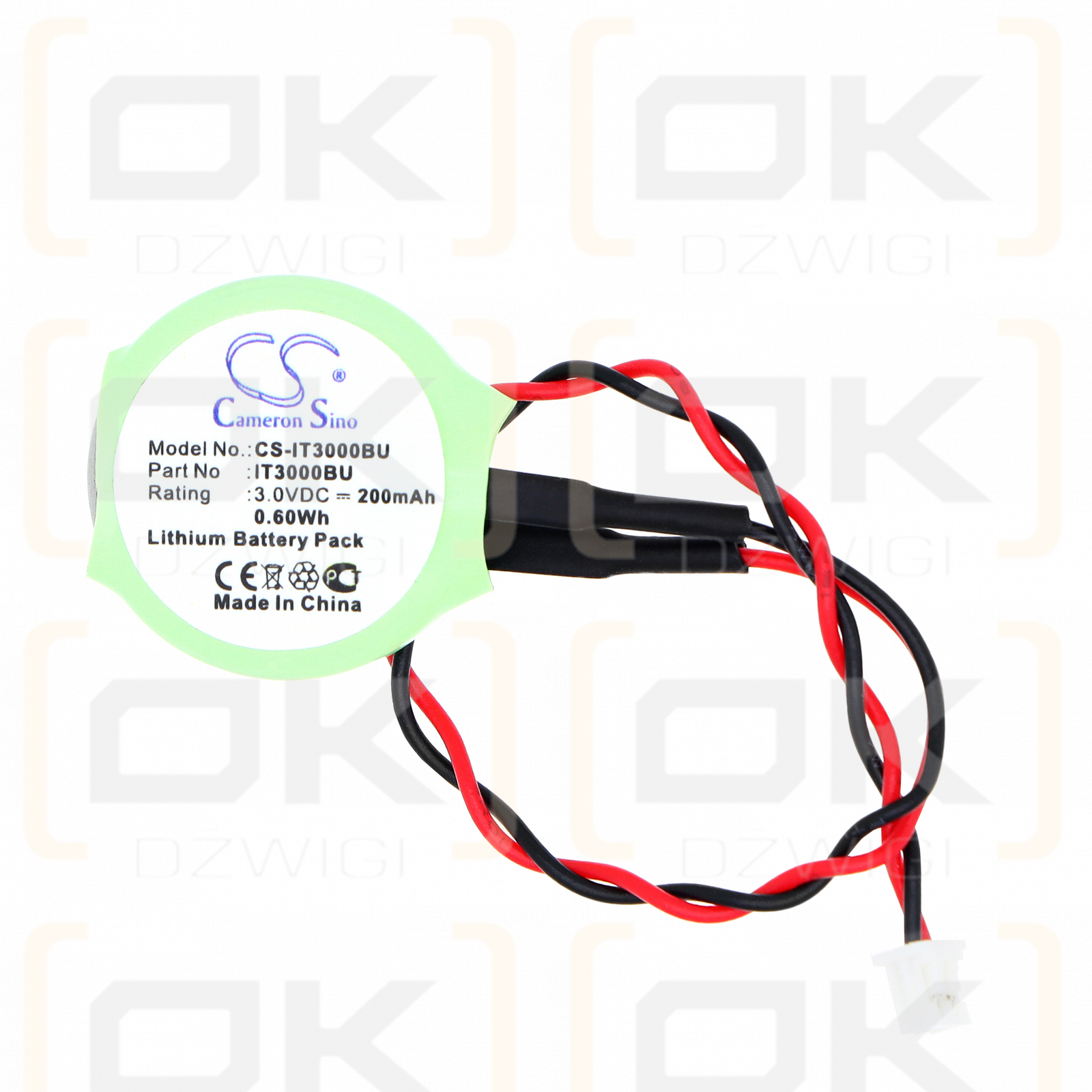 Casio IT3000m53e 200 mAh Lithium 3 V (Cameron Sino)