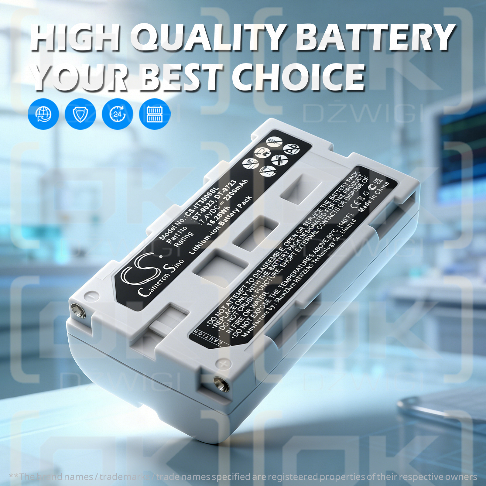 Casio IT-3100 M-53E / DT-9023 2200 mAh Li-Ion 7,4 V (Cameron Sino)