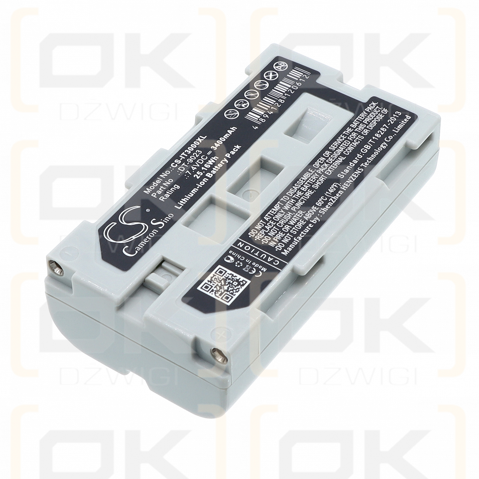 Casio IT-3100 M-53E / DT-9023 3400 mAh Li-Ion 7,4 V (Cameron Sino)