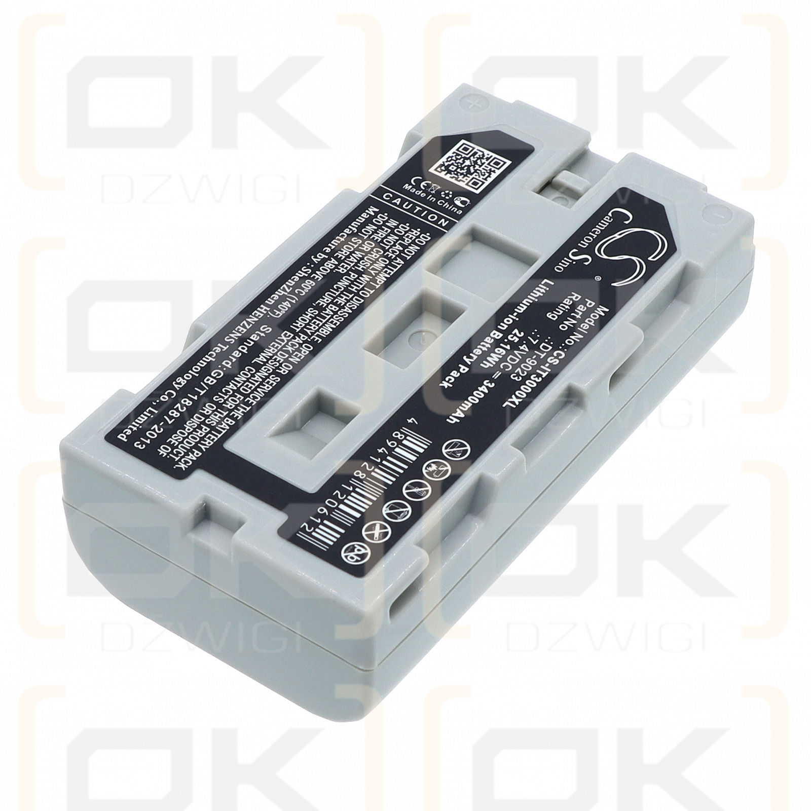 Casio IT-3100 M-53E / DT-9023 3400 mAh Li-Ion 7,4 V (Cameron Sino)