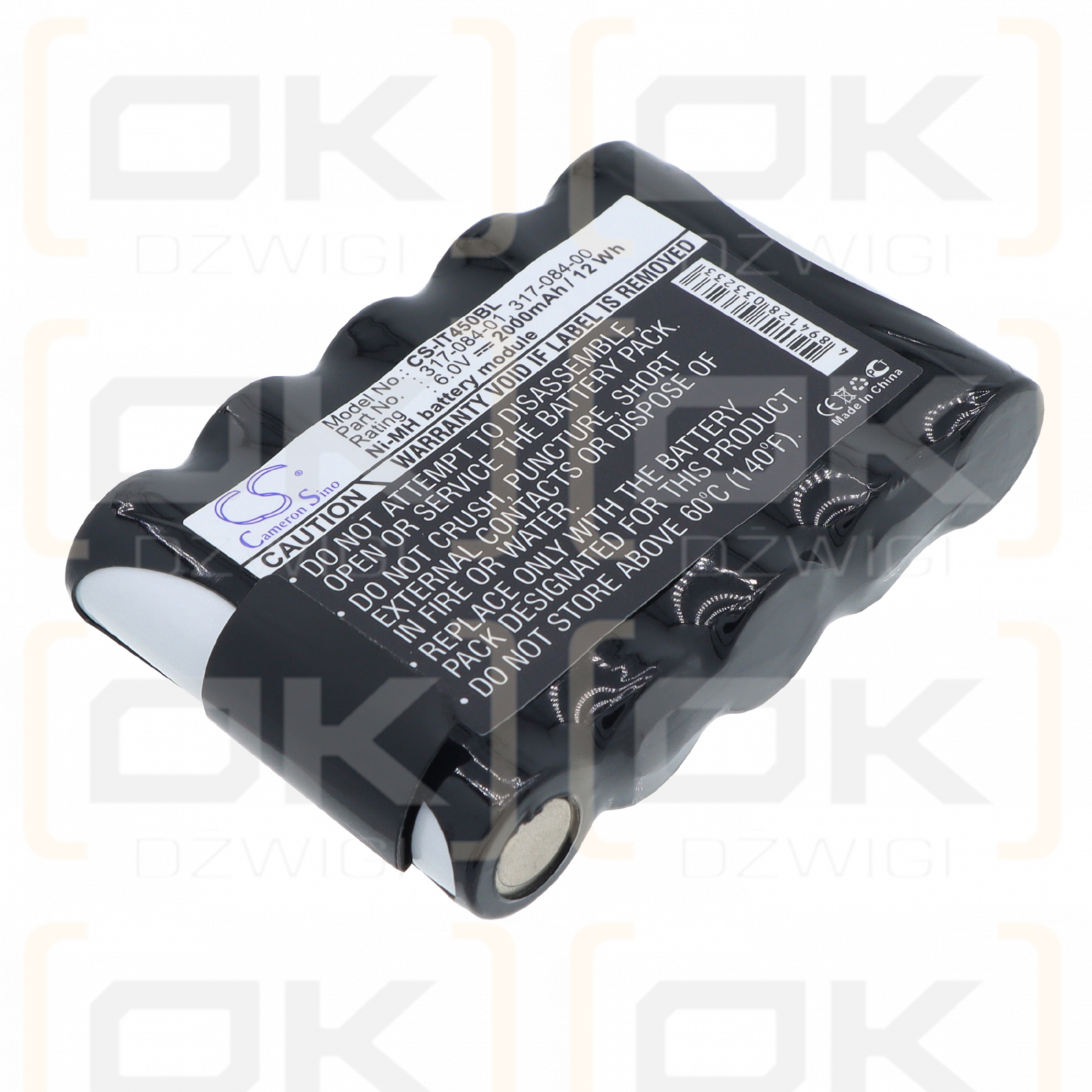 Intermec Pen Key 5000 / 317-084-00 2000 mAh Ni-MH 6 V (Cameron Sino)