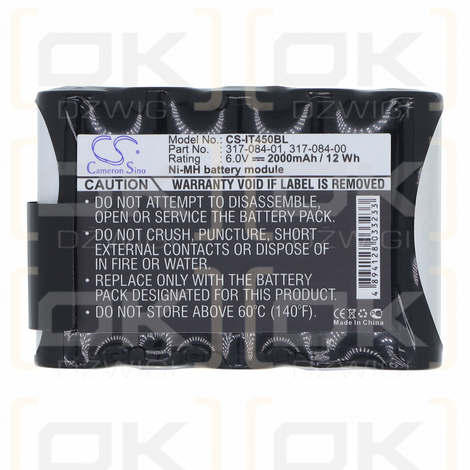 Intermec Pen Key 5000 / 317-084-00 2000 mAh Ni-MH 6 V (Cameron Sino)