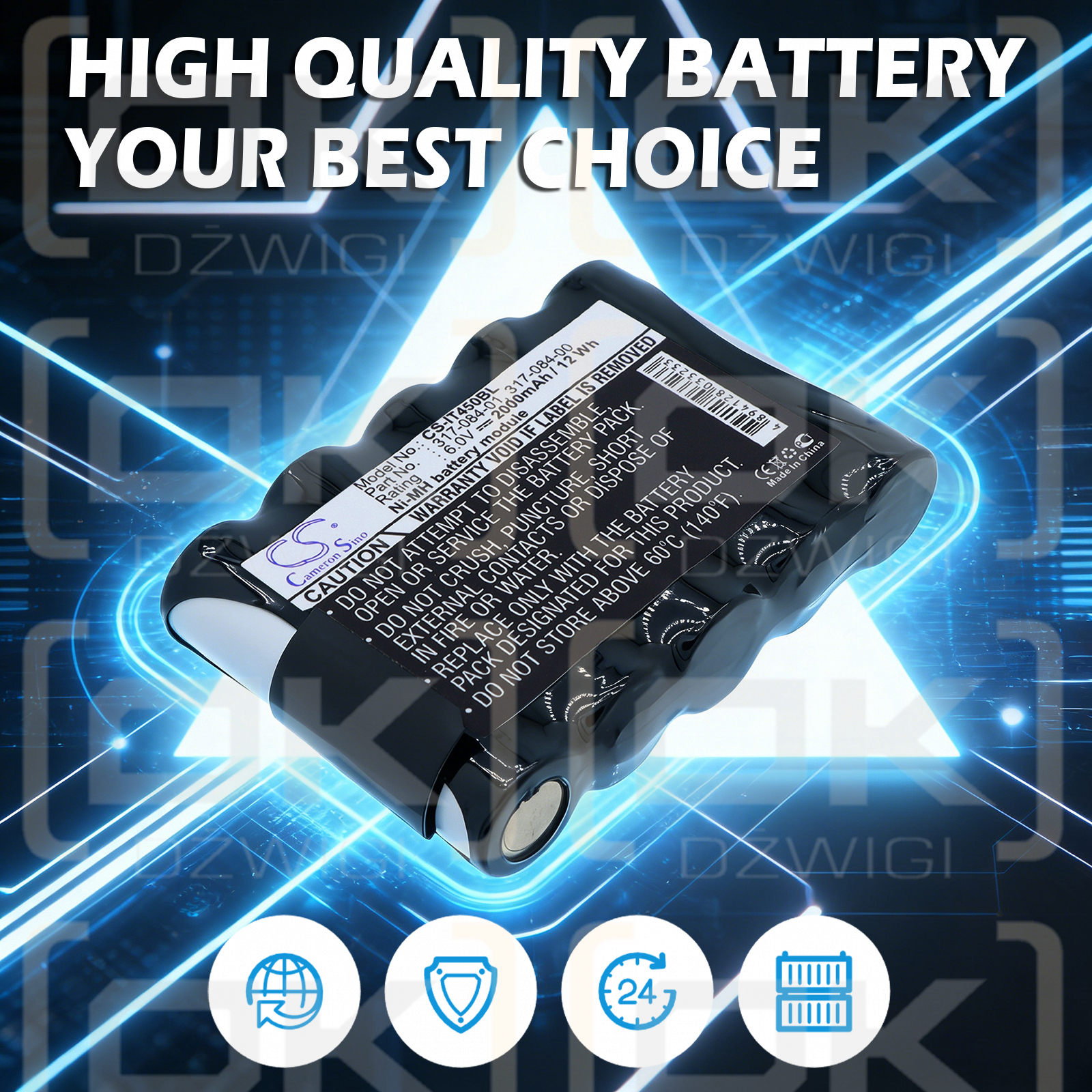 Intermec Pen Key 5000 / 317-084-00 2000 mAh Ni-MH 6 V (Cameron Sino)