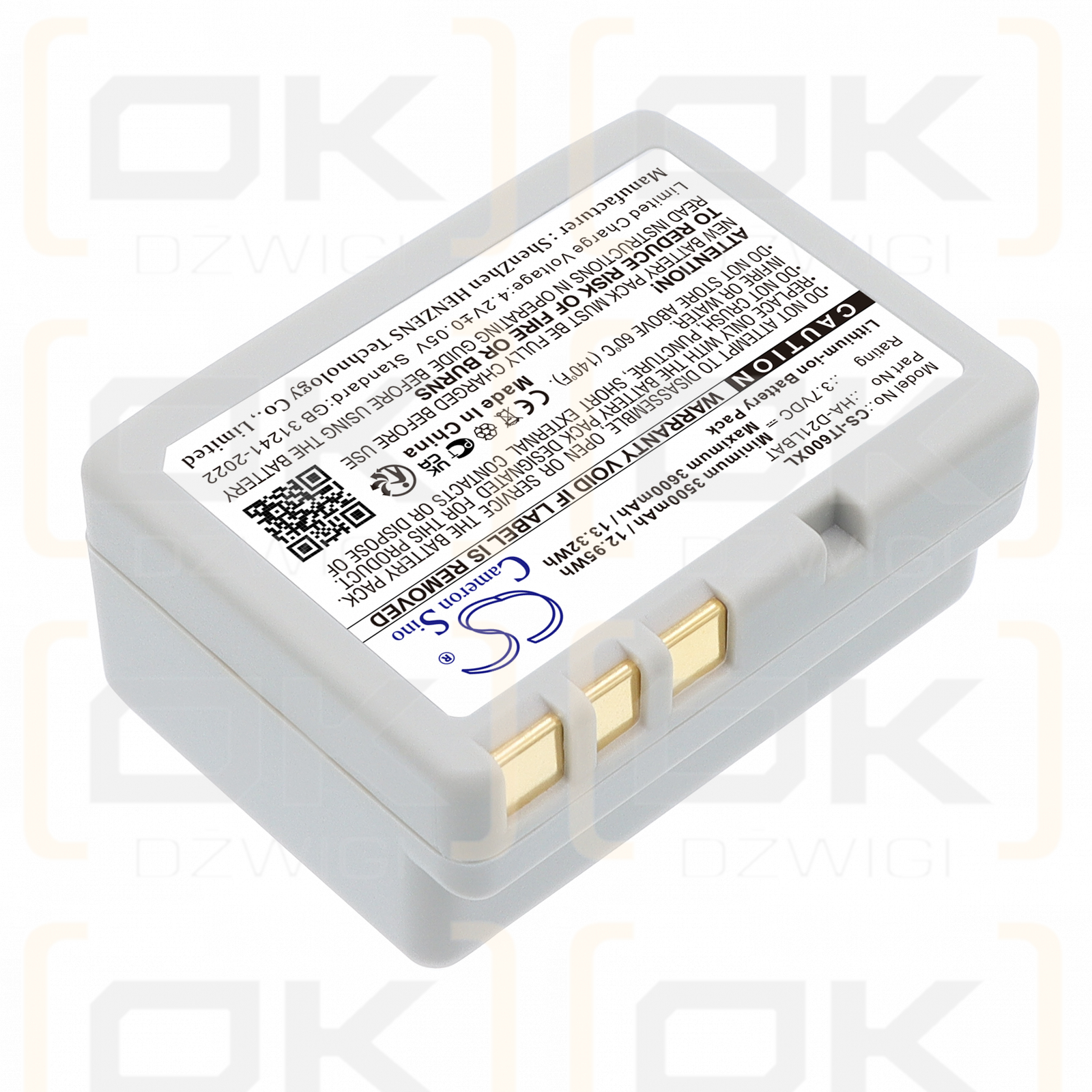 Casio IT-G500 / CA60L1-G 3600 mAh Li-Ion 3,7 V (Cameron Sino)