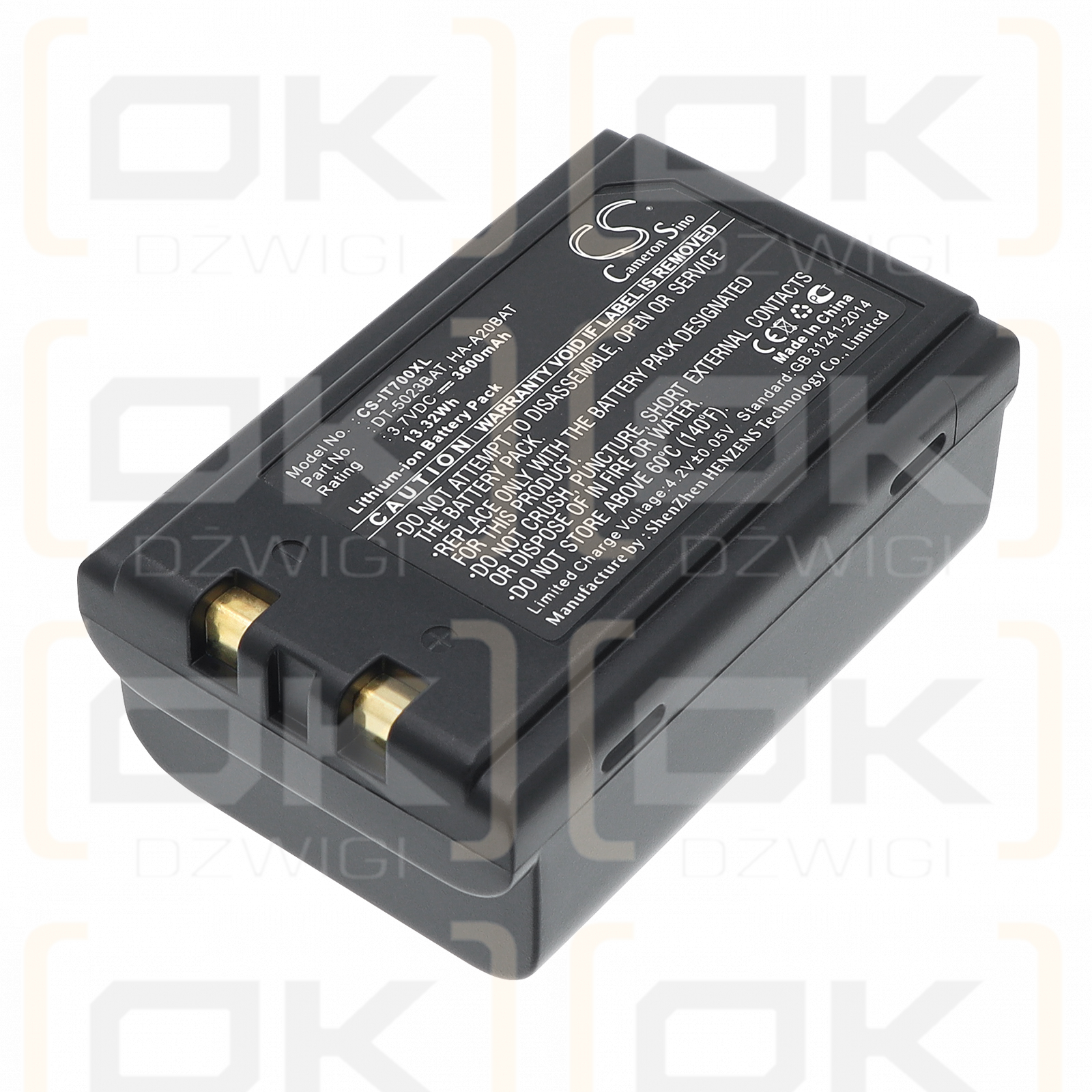 Casio DT-5025LAT / DT-5023BAT 3600 mAh Li-Ion 3,7 V (Cameron Sino)