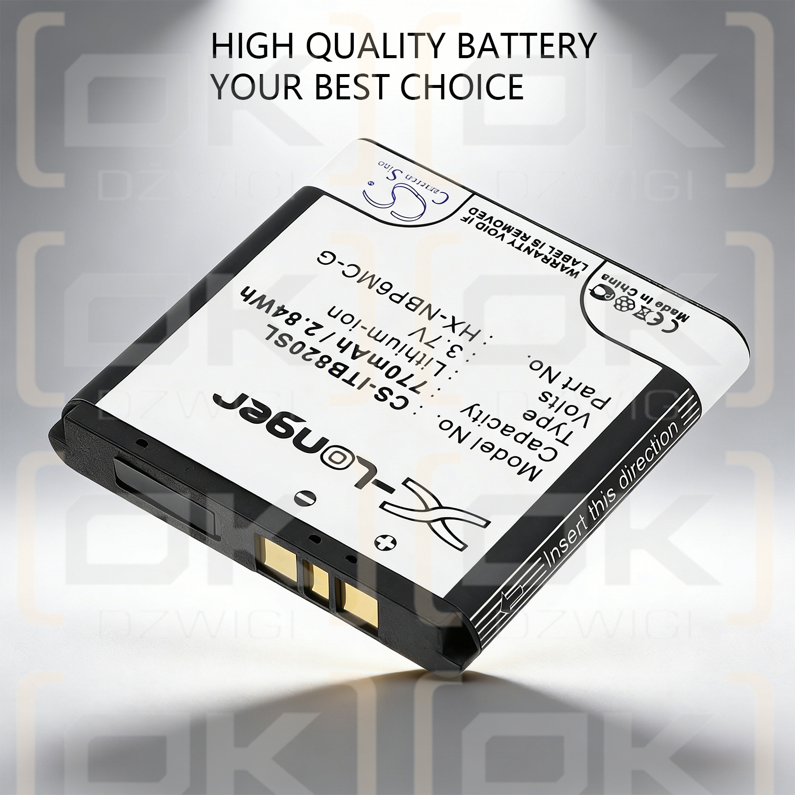 i-Blue 821 / HX-NBP6MC-G 770 mAh Li-ion 3.7 V (Cameron Sino)