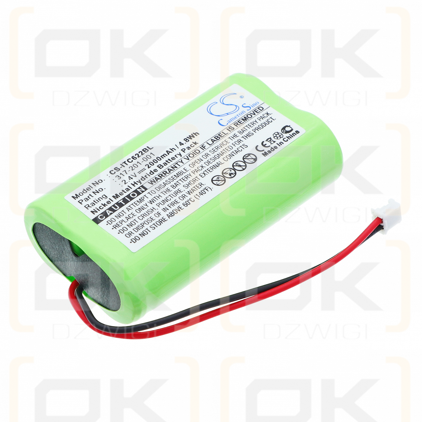 Intermec Penkey 6220 / 317-201-001 2000 mAh Ni-MH 2,4 V (Cameron Sino)