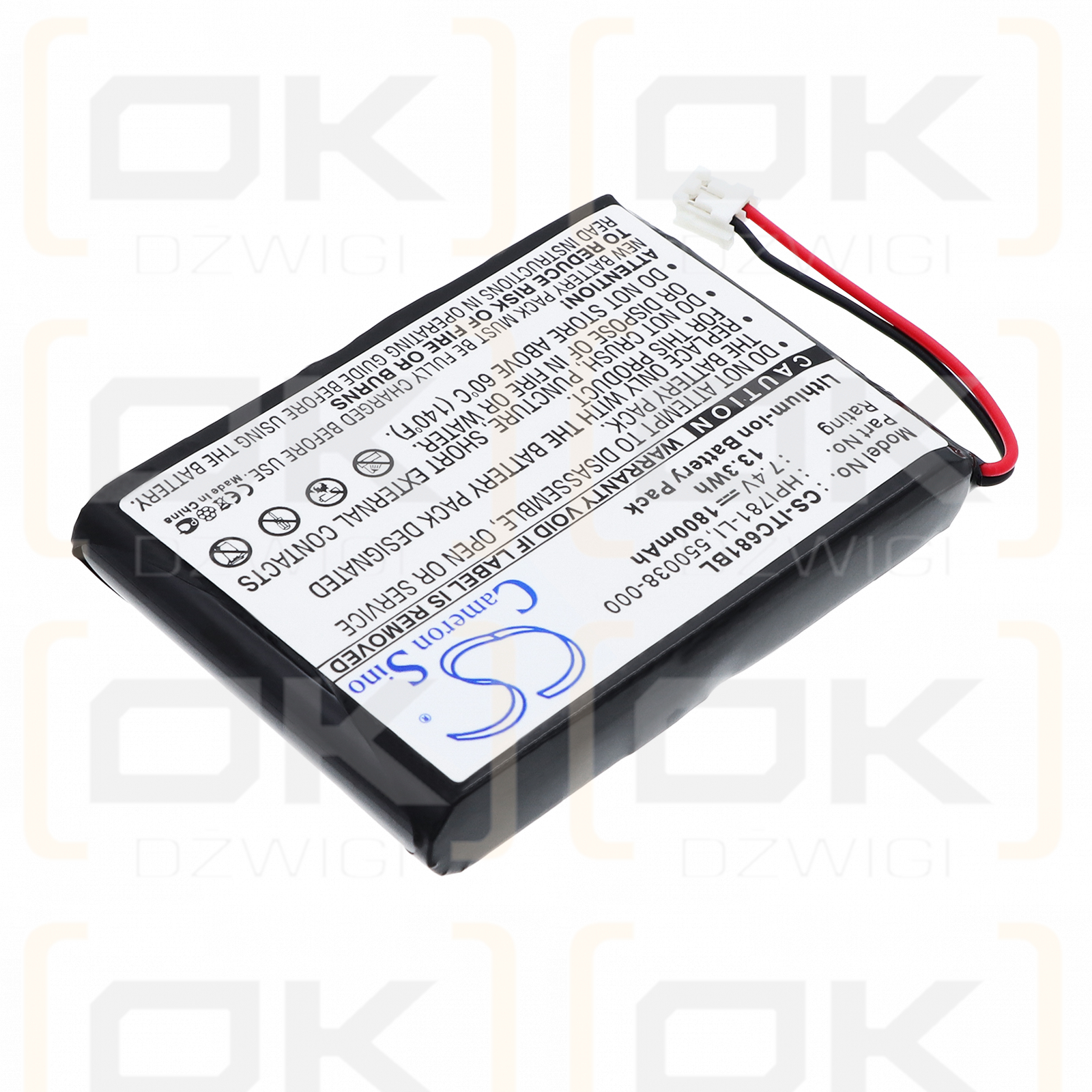 Intermec PB20A / HPI781-LI 1800 mAh Li-Ion 7,4 V (Cameron Sino)