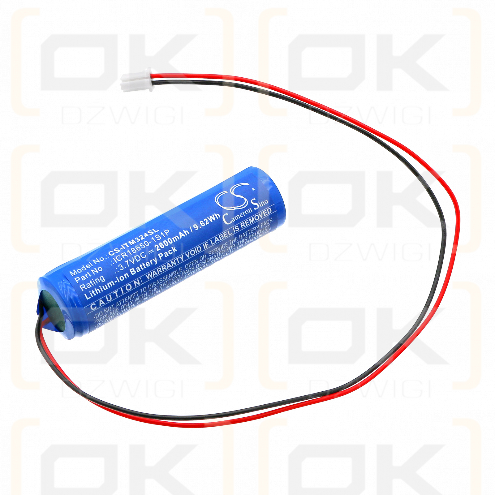 Internorm 32482 / ICR18650-1S1P 2600 mAh Li-Ion 3,7 V (Cameron Sino)