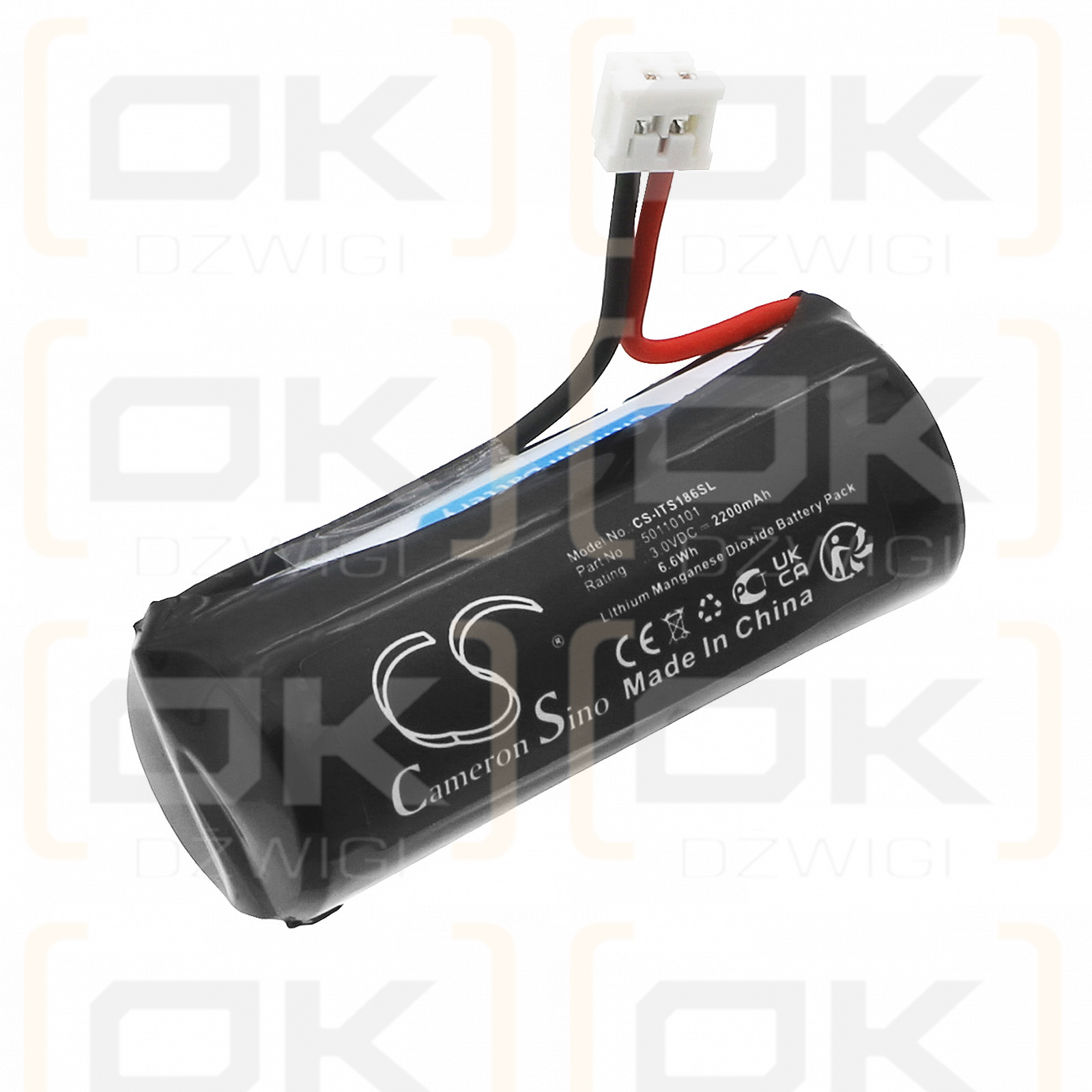 Ista Sensonic 18186 / 50110101 2200 mAh Li-MnO2 3,0 V (Cameron Sino)