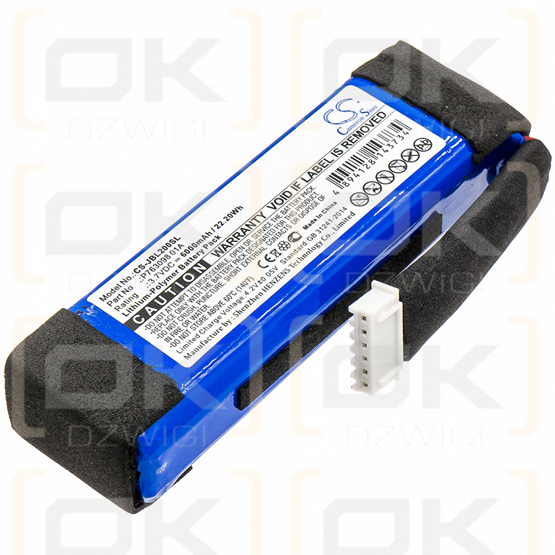 JBL Link 20 / P763098 01A 6000mAh Li-Polímero 3.7V (Cameron Sino)