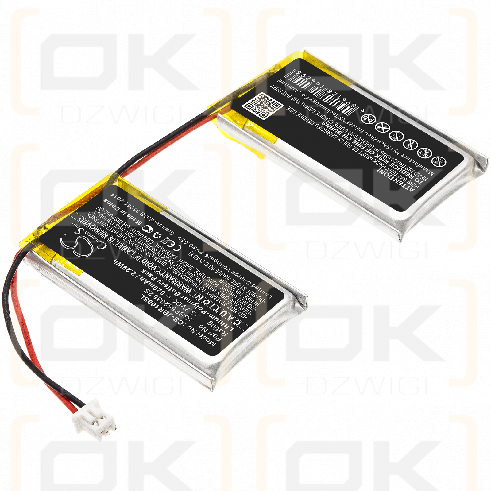 JBL ROCK / GSP552035 2S 620mAh Li-Polímero 3.7V (Cameron Sino)