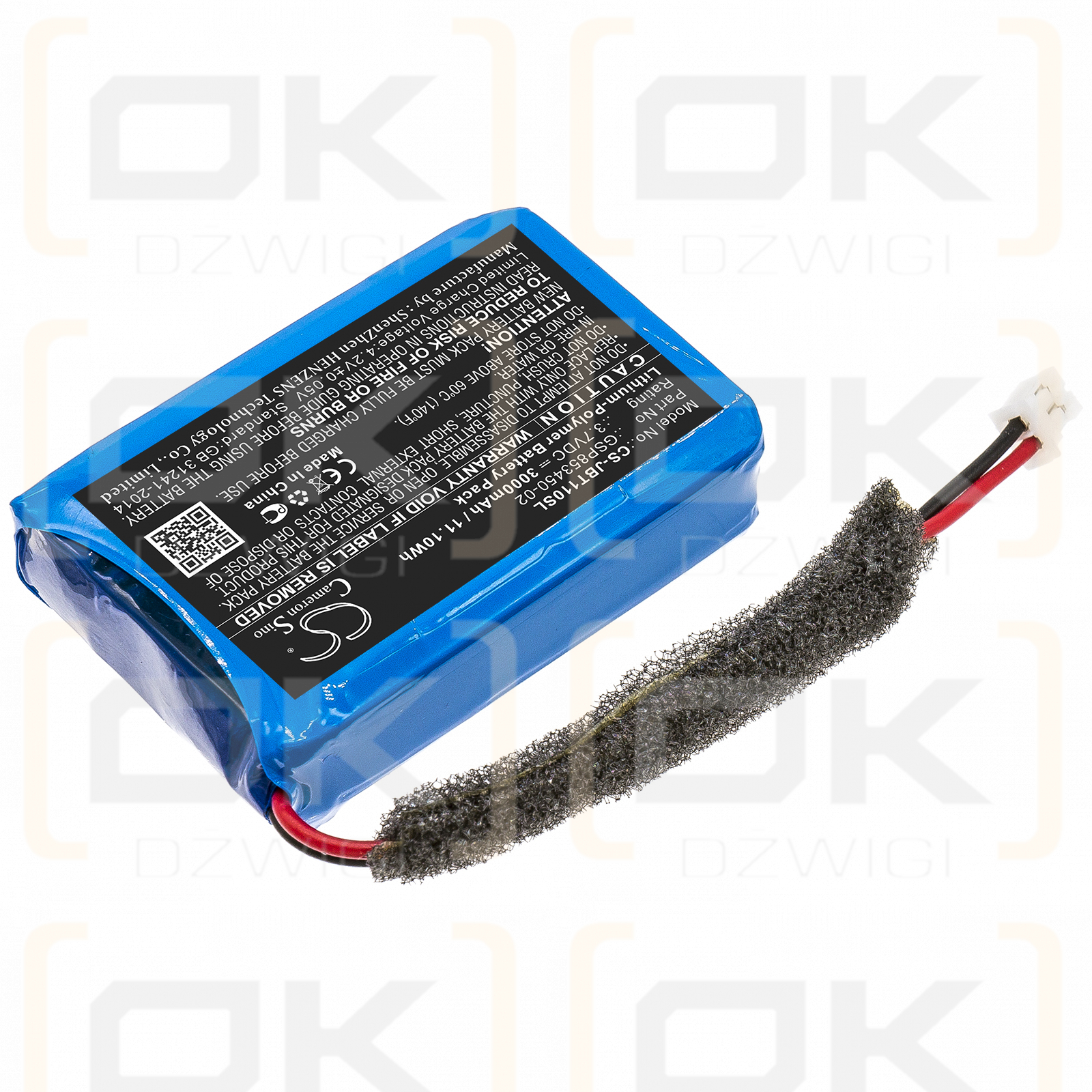 JBL Turbo / GSP853450-02 3000 mAh Li-Polymer 3,7 V (Cameron Sino)