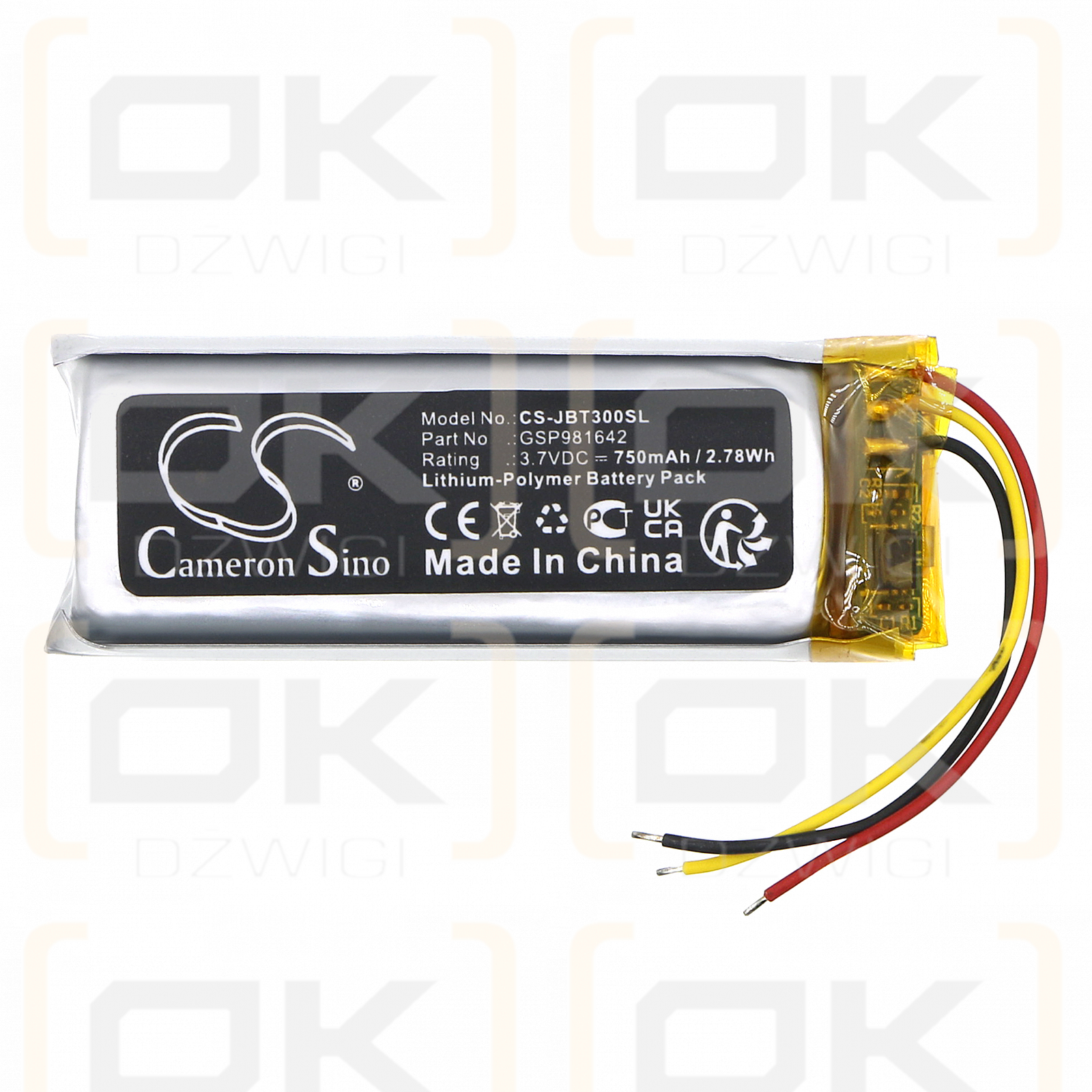 Base de carga JBL TUNE Beam / GSP981642 750mAh Li-Polymer 3.7V (Cameron Sino)