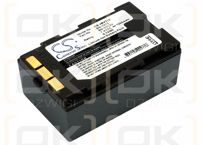 JVC GR-DVM76 / BN-V312U 1260 мАч Li-ion 7,4 В (Cameron Sino)