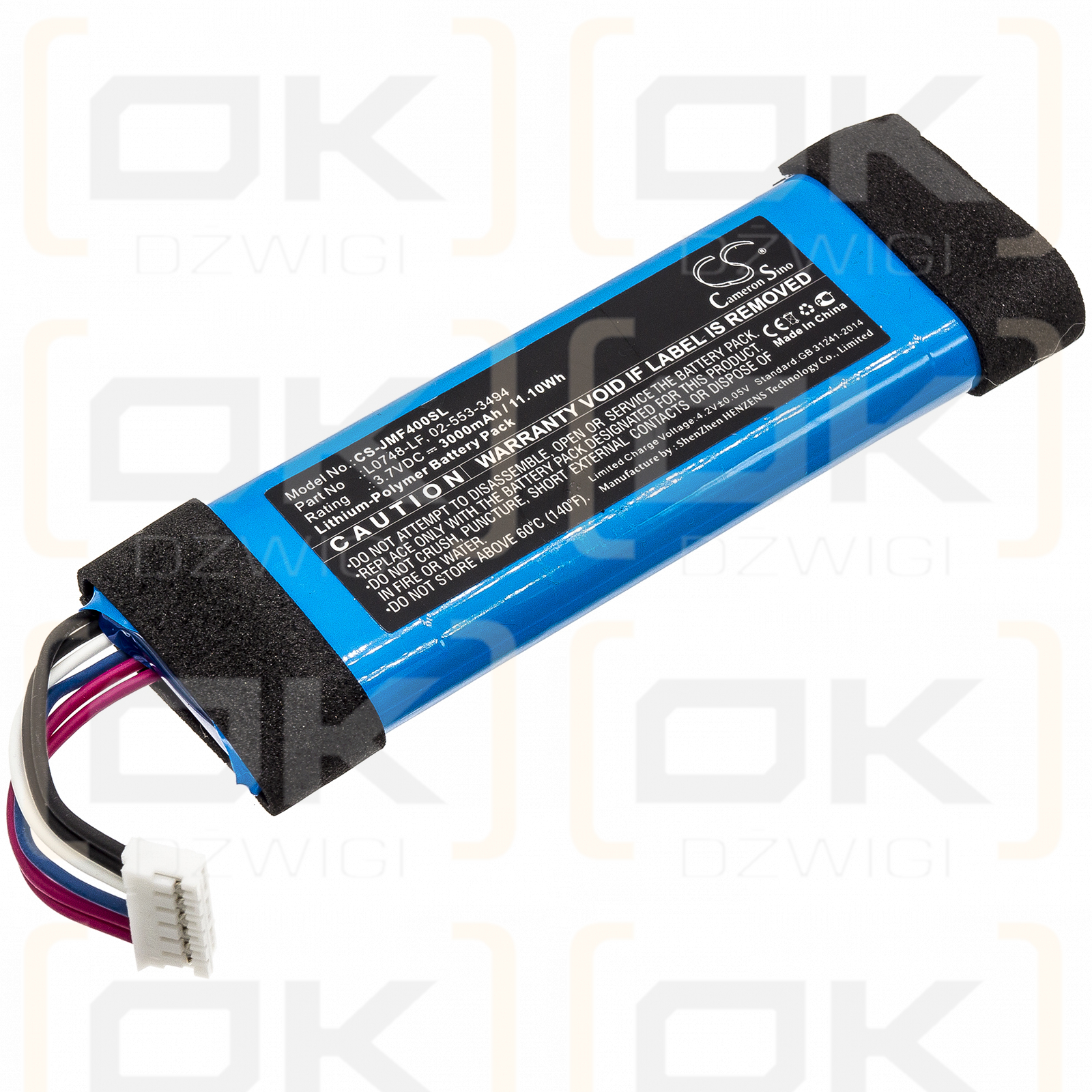 JBL Flip 3 SE / L0748-LF 3000 mAh Li-Polymer 3,7 V (Cameron Sino)