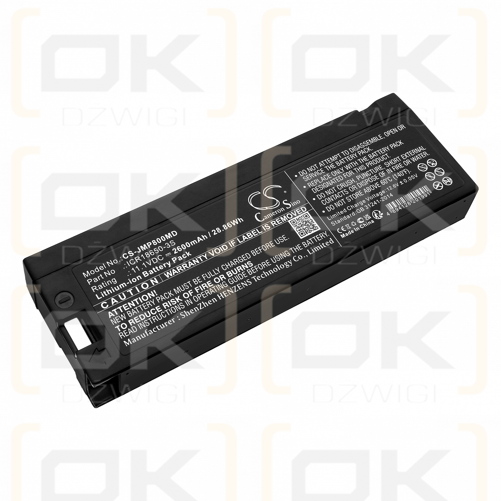 JUMPER JPD-800B / ICR18650-3S 2600 mAh Li-Ion 11,1 V (Cameron Sino)