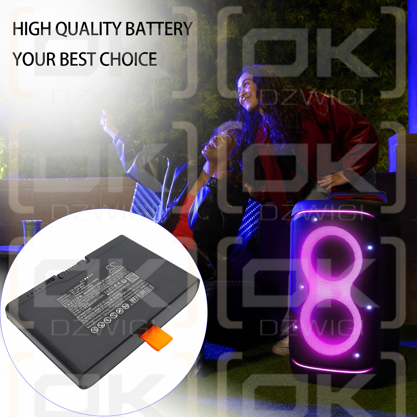 JBL PartyBox 720 / FG6CELL21700G 5000 mAh Li-Ion 21,6 V (Cameron Sino)