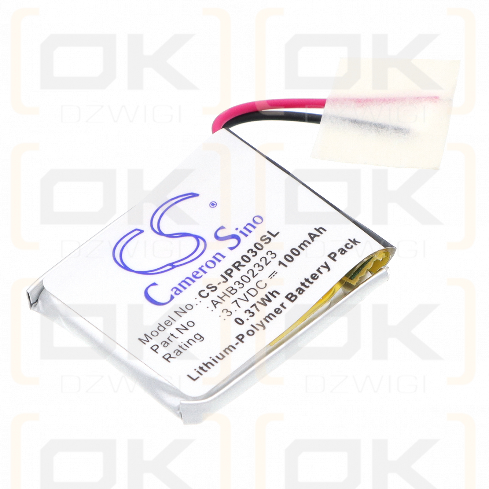 Jabra Street2 / AHB302323 100 mAh Li-Polímero 3,7 V (Cameron Sino)