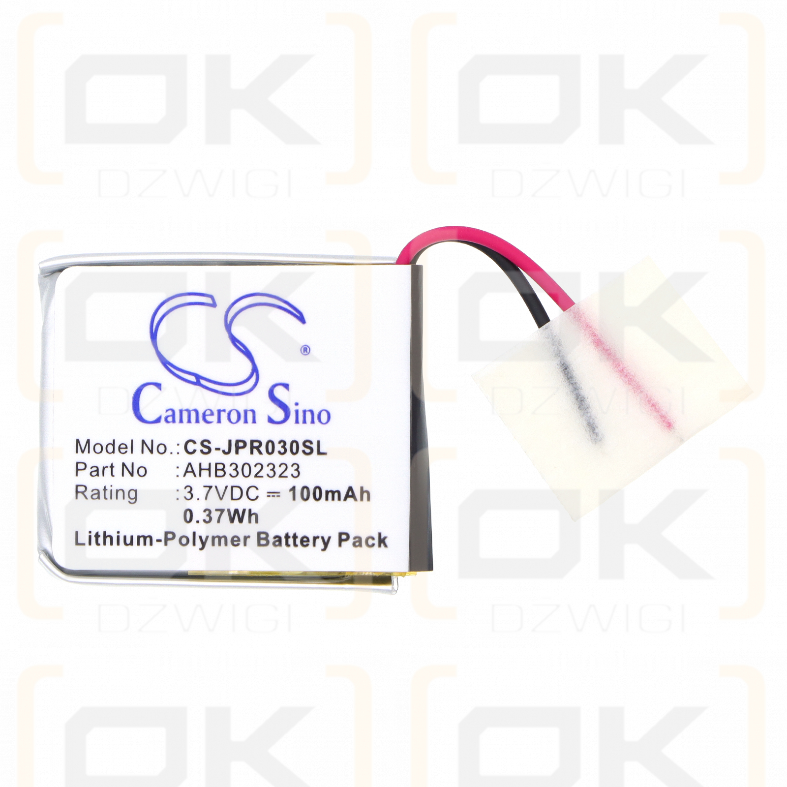 Jabra Street2 / AHB302323 100 mAh Li-Polímero 3,7 V (Cameron Sino)