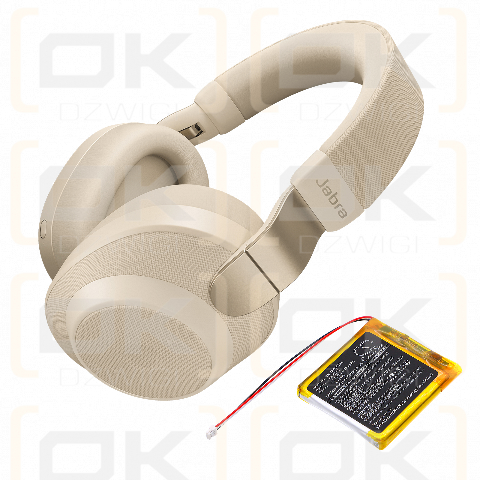 Jabra Evolve2 85 / AK-E285 750mAh Li-Polymer 3.7V (Cameron Sino)