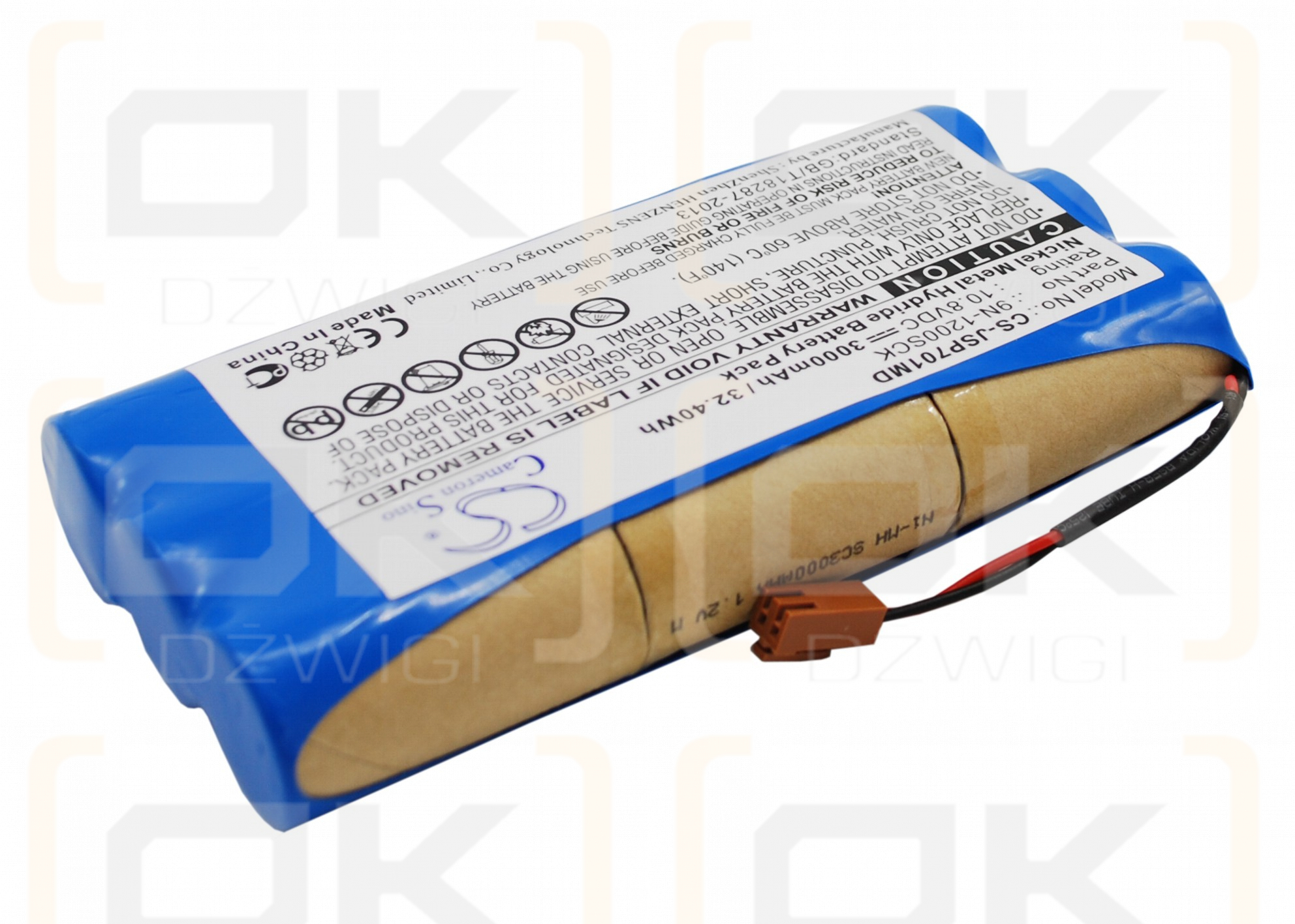 JMS OT-601 / 9N-1200SCK 3000 mAh Ni-MH 10,8 V (Cameron Sino)