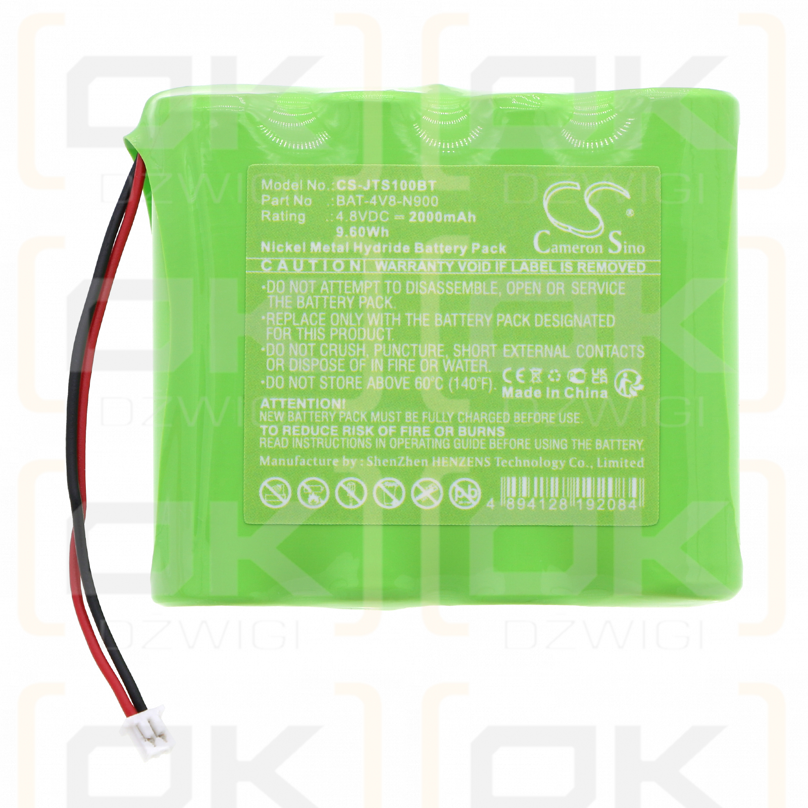 Jablotron JA-100 Signal Repeater / BAT-4V8-N900 2000mAh Ni-MH 4.8V (Cameron Sino)