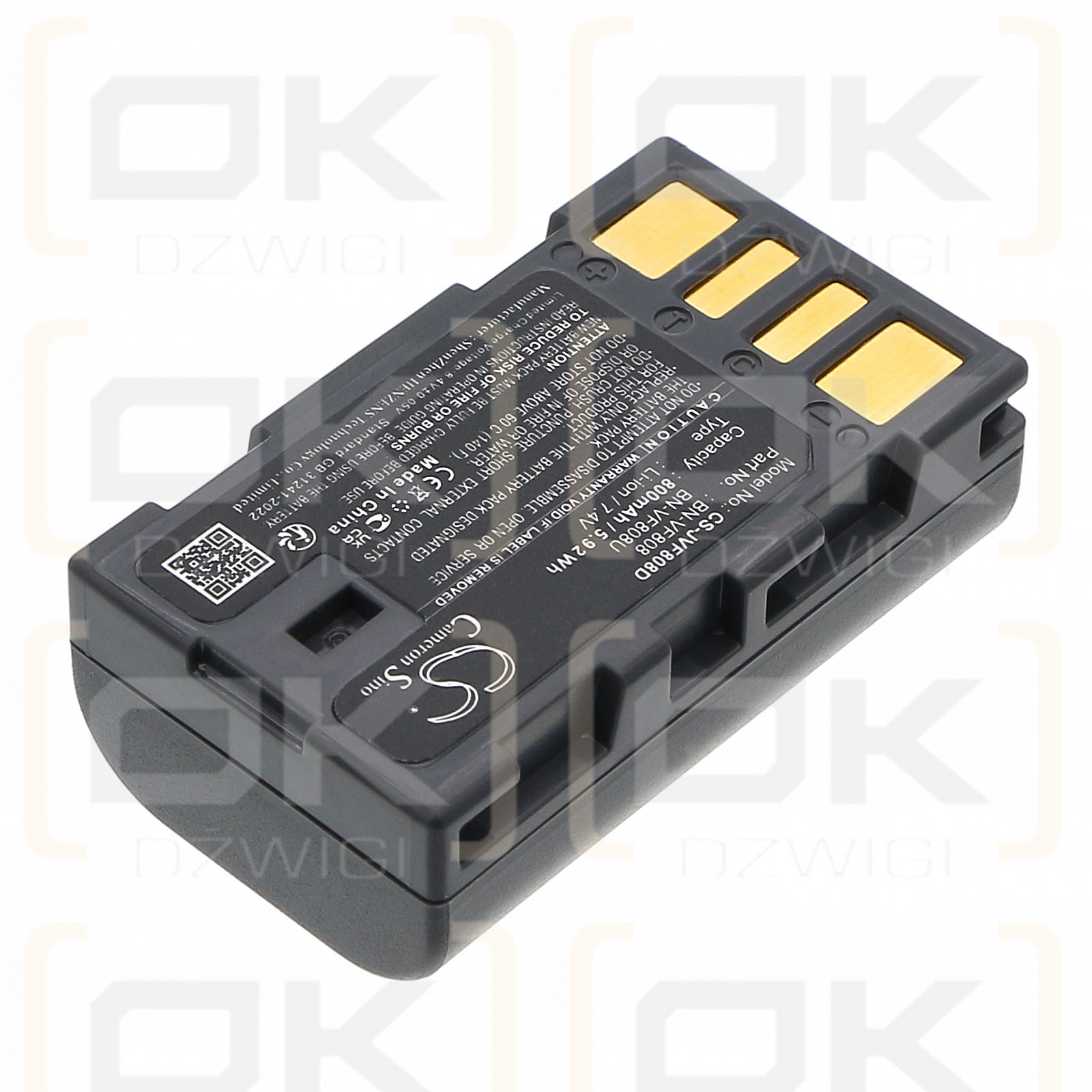 JVC GZ-MS95SEU / BN-VF808 800 mAh Li-Ion 7,4 V (Cameron Sino)