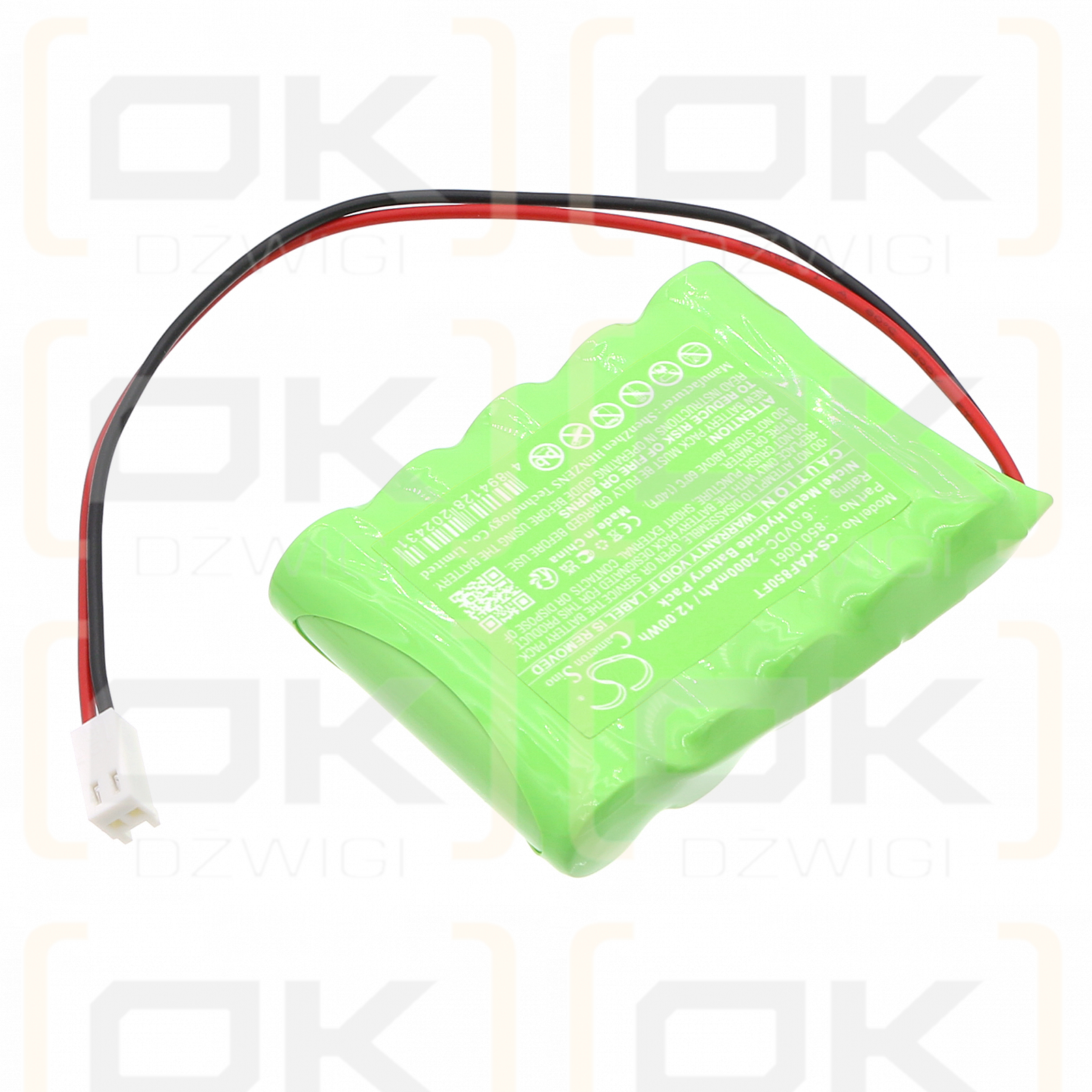 Kaufel 850.0061 / 850.0061 2000 mAh Ni-MH 6,0 V (Cameron Sino)