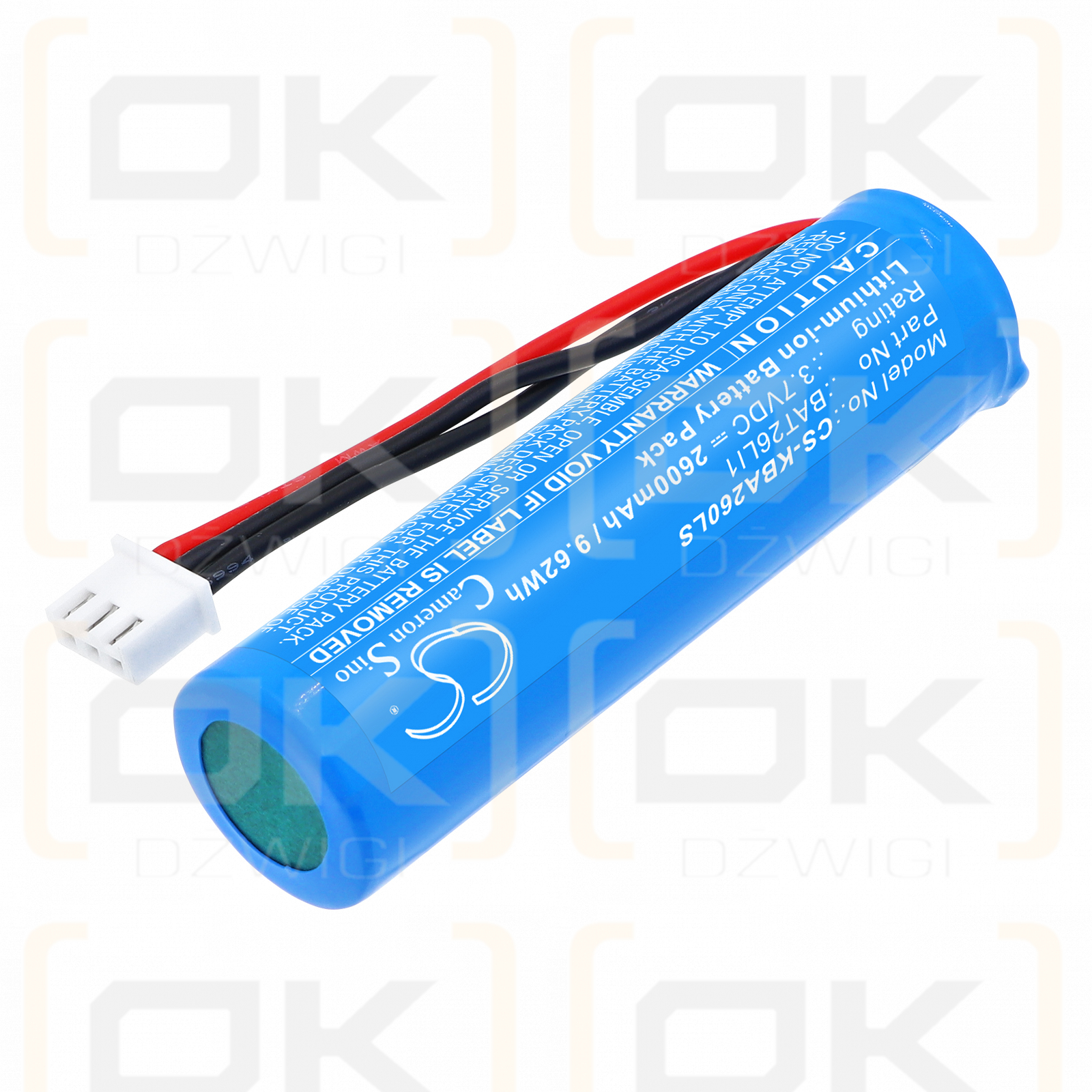 Módulos de emergencia y módulos de autoprueba Kosnic Niah/BAT26LI1 2600 mAh Li-ion 3,7 V (Cameron Sino)