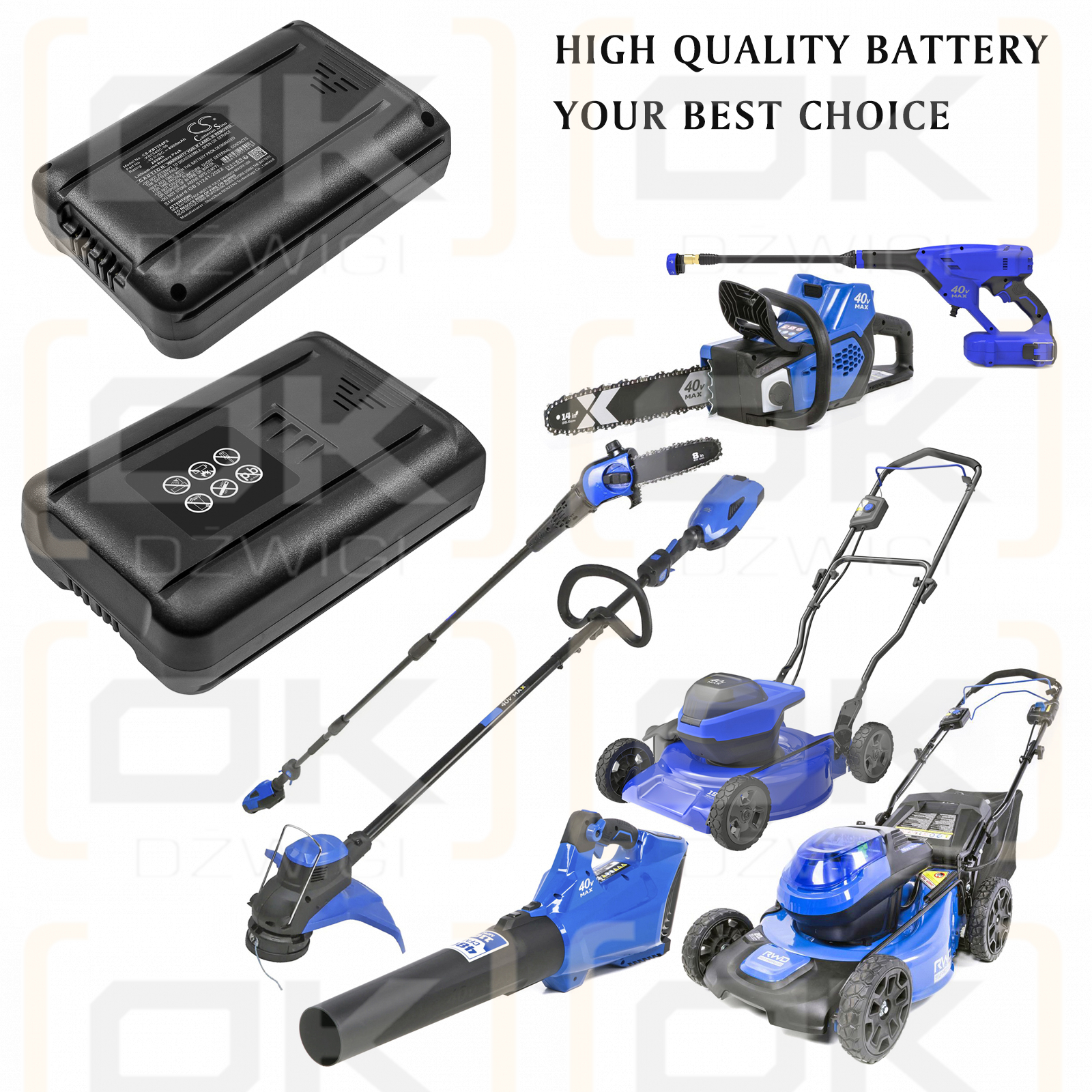 Kobalt KPM1040A-03/KB2540C-06 6000 мАч Li-ion 40 В (Cameron Sino)