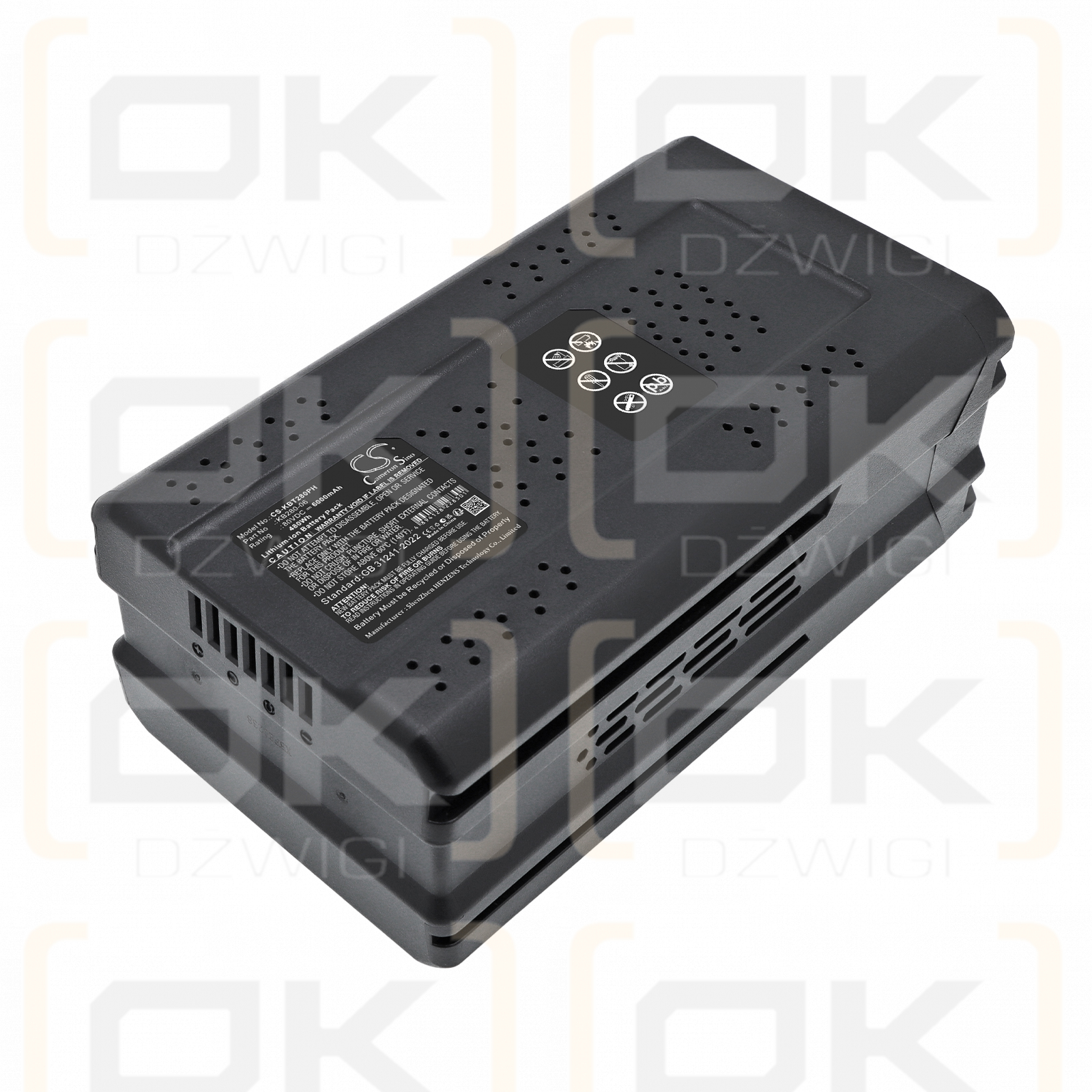 Bateria zamienna do Kobalt KST 2580-06 / KB280-06 6000 mAh Li-ion 80 V (Cameron Sino)